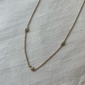 Gold vermeil satellite necklace